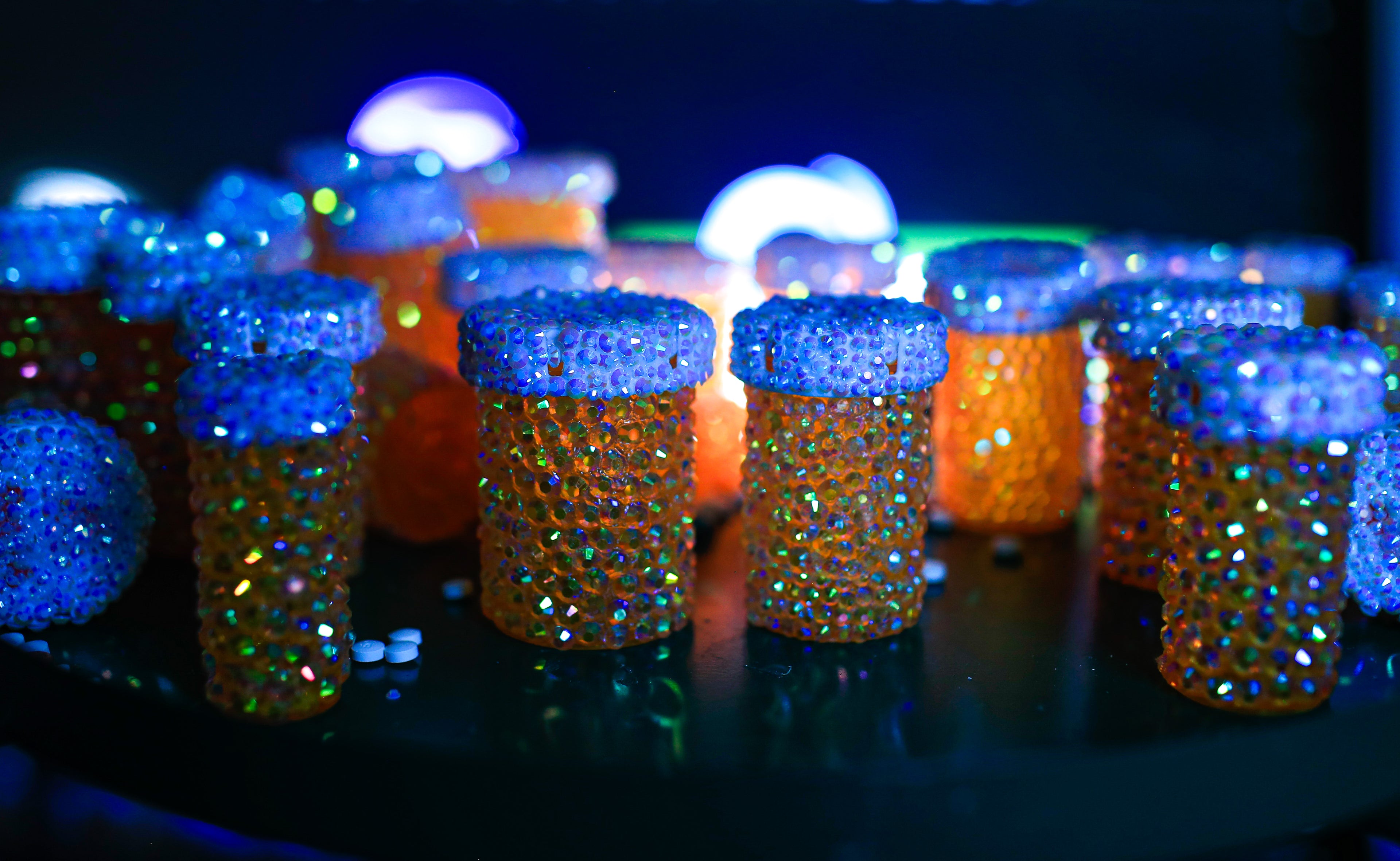 Bling Pill Bottle